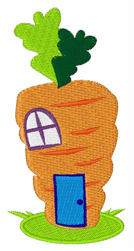 Carrot House Machine Embroidery Design