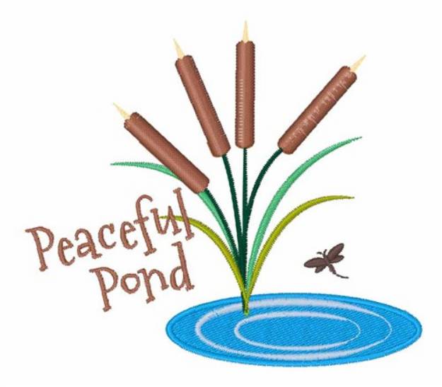 Picture of Peaceful Pond Machine Embroidery Design