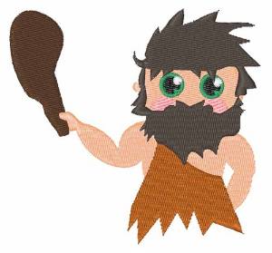 Picture of Cave Man Machine Embroidery Design