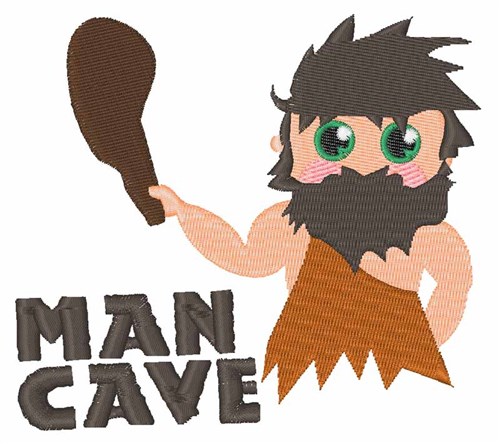 Man Cave Machine Embroidery Design