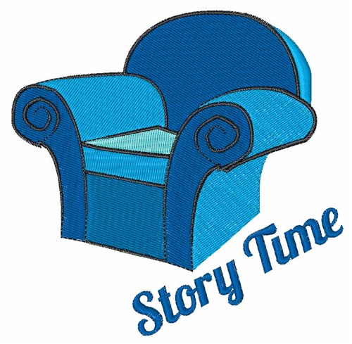 Story Time Machine Embroidery Design