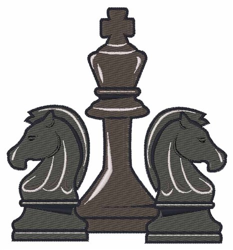 Chess Pieces Machine Embroidery Design