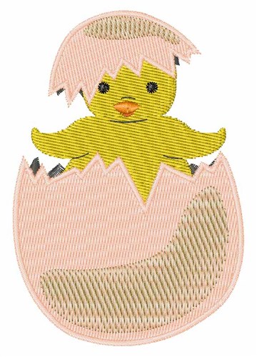 Hatching Chick Machine Embroidery Design