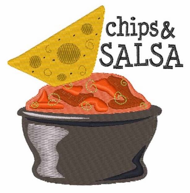 Picture of Chips & Salsa Machine Embroidery Design