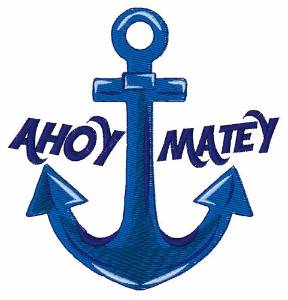 Picture of Ahoy Matey Machine Embroidery Design