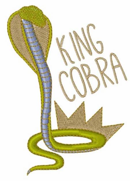 Picture of King Cobra Machine Embroidery Design