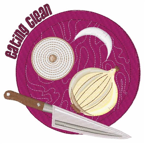 Eating Clean Machine Embroidery Design