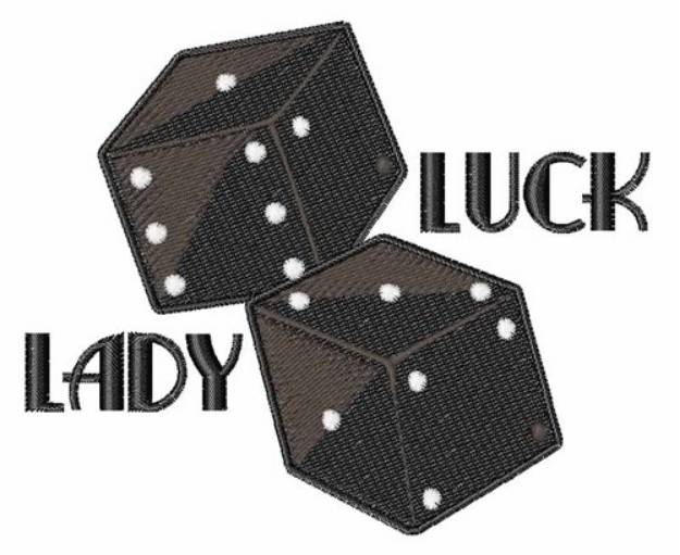 Picture of Lady Luck Machine Embroidery Design