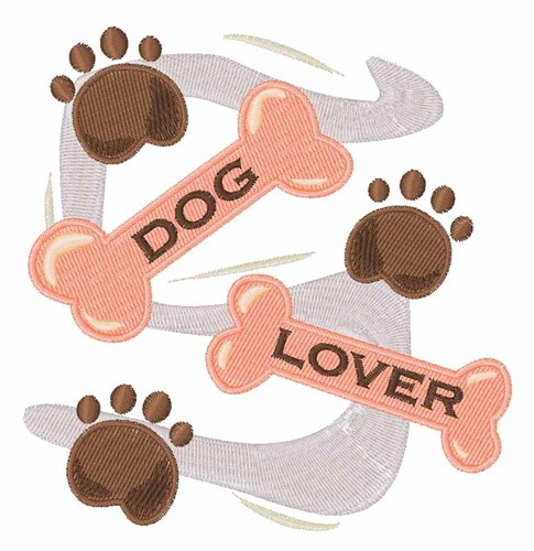 Dog Lover Machine Embroidery Design