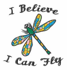Picture of I Can Fly Machine Embroidery Design