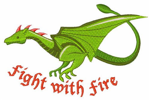 Fight With Fire Machine Embroidery Design