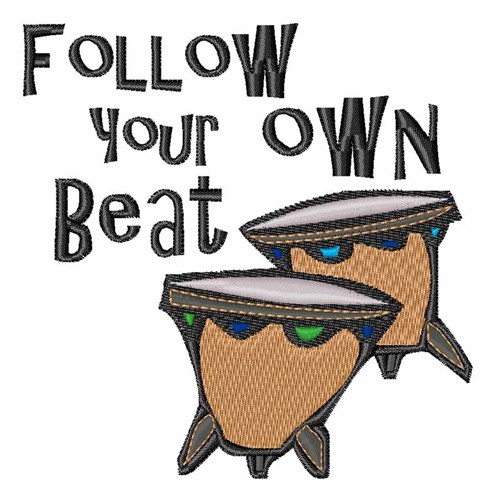 Your Own Beat Machine Embroidery Design
