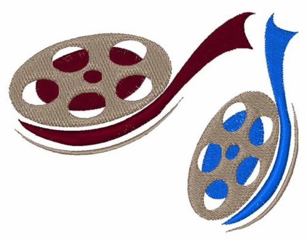 Picture of Film Reels Machine Embroidery Design