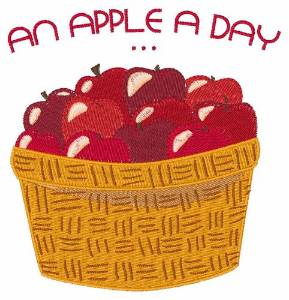 Picture of Apple A Day Machine Embroidery Design
