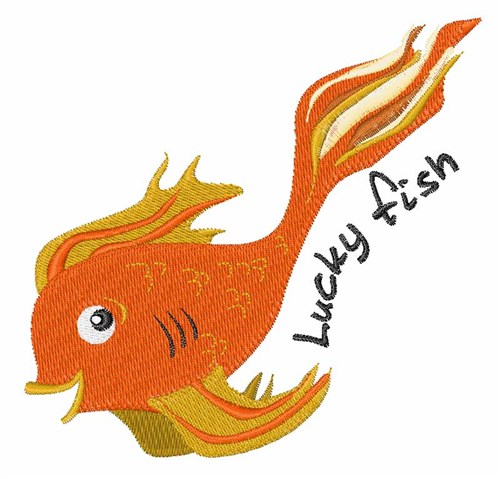 Lucky Fish Machine Embroidery Design