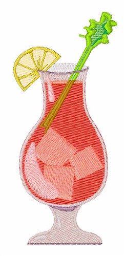 Cocktail Drink Machine Embroidery Design
