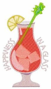 Picture of Happiness In Glass Machine Embroidery Design