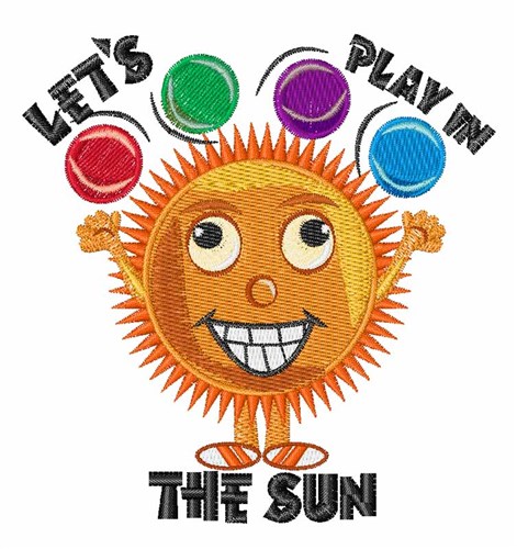 Play In The Sun Machine Embroidery Design