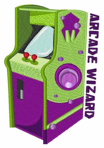 Picture of Arcade Wizard Machine Embroidery Design