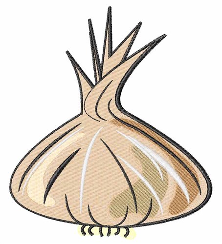 Garlic Bulb Machine Embroidery Design