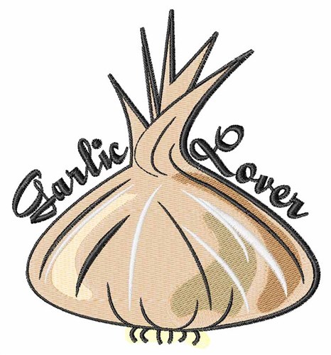 Garlic Lover Machine Embroidery Design