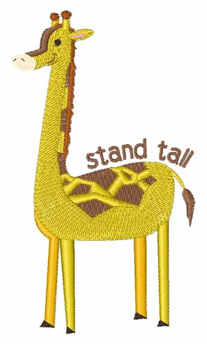 Stand Tall Machine Embroidery Design
