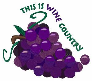 Picture of Wine Country Machine Embroidery Design