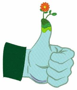 Picture of A Green Thumb Machine Embroidery Design