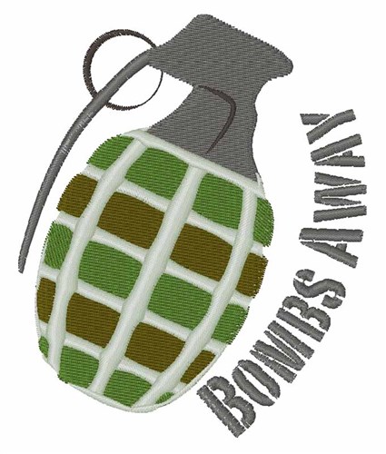 Bombs Away Machine Embroidery Design