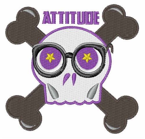 Attitude Machine Embroidery Design