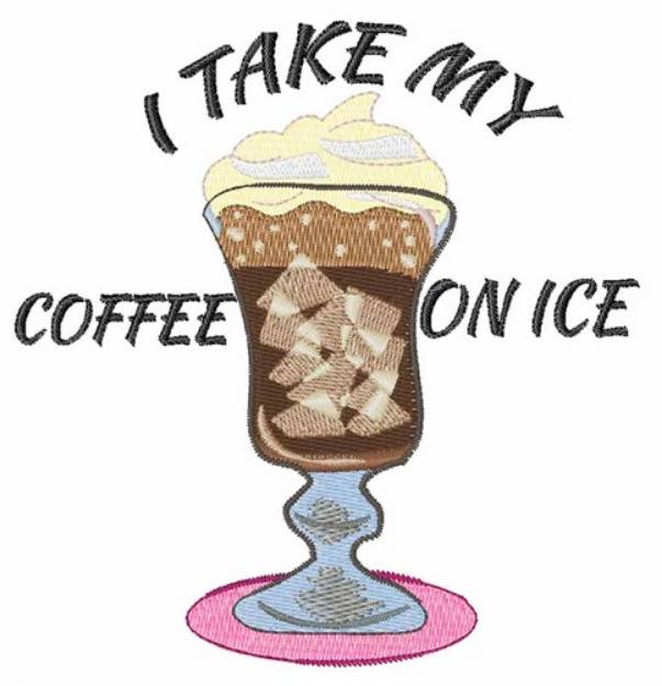 Picture of Coffee On Ice Machine Embroidery Design