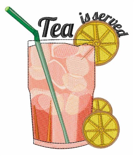 Tea Is Served Machine Embroidery Design