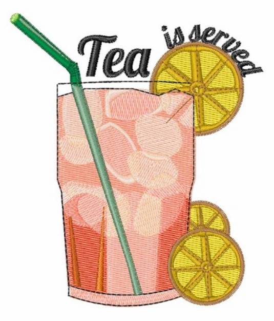 Picture of Tea Is Served Machine Embroidery Design