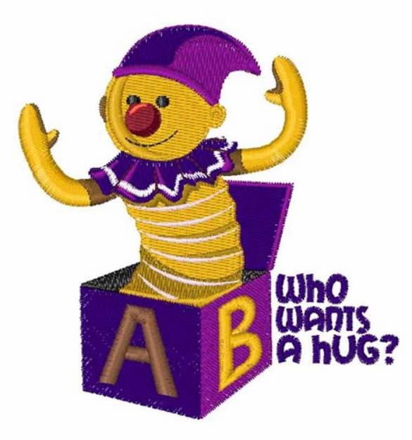 Picture of Want A Hug Machine Embroidery Design