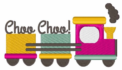 Choo Choo Machine Embroidery Design
