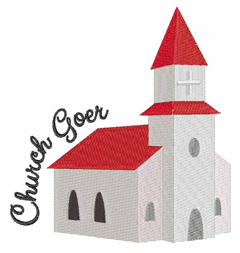 Church Goer Machine Embroidery Design