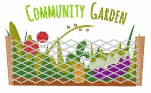 Picture of Community Garden Machine Embroidery Design