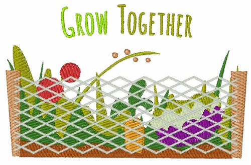 Grow Together Machine Embroidery Design