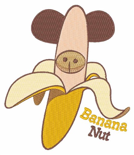 Banana Nut Machine Embroidery Design