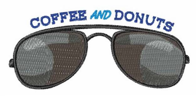 Picture of Coffee And Donuts Machine Embroidery Design