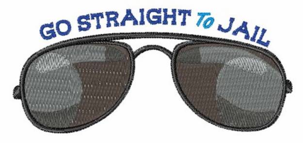 Picture of Go Straight To Jail Machine Embroidery Design