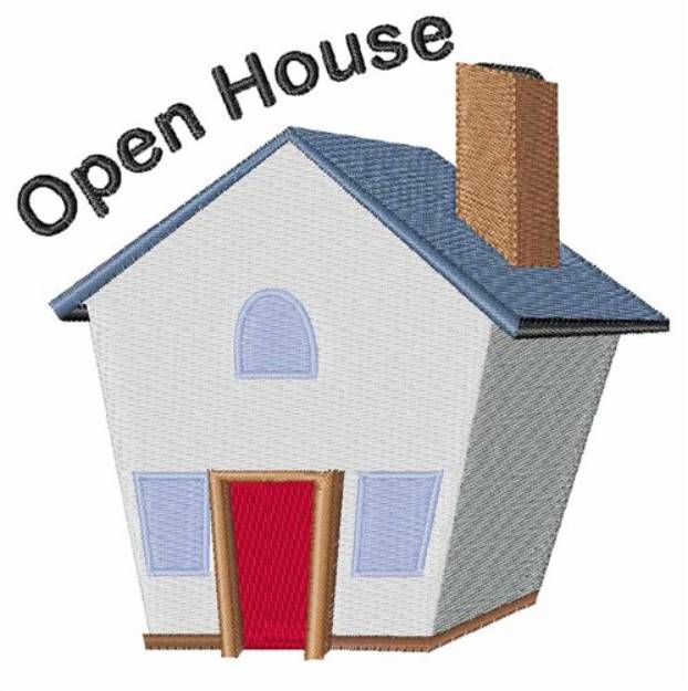 Picture of Open House Machine Embroidery Design