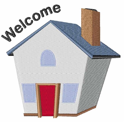 Welcome House Machine Embroidery Design