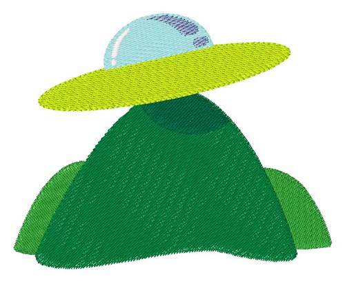 Flying Saucer Machine Embroidery Design