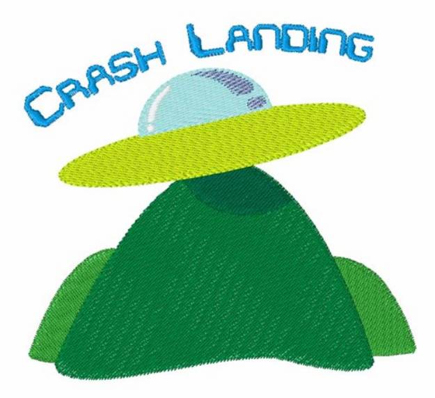Picture of Crash Landing Machine Embroidery Design