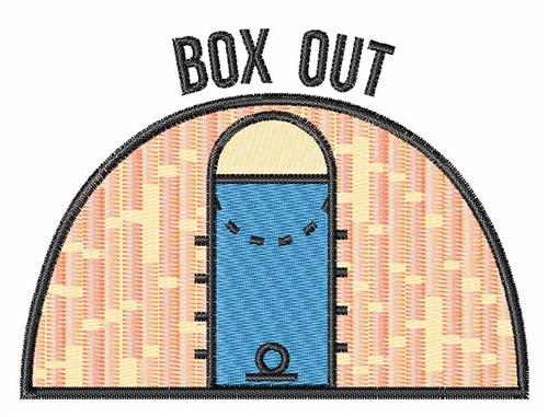 Box Out Machine Embroidery Design