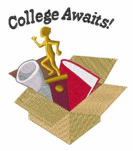 Picture of College Awaits Machine Embroidery Design