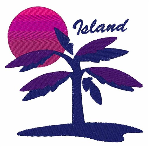 Island Machine Embroidery Design