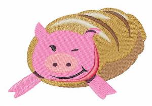 Picture of Pig In A Blanket Machine Embroidery Design