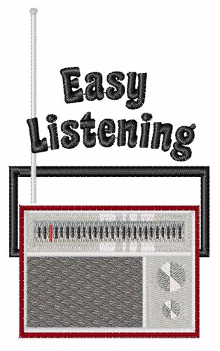 Easy Listening Machine Embroidery Design